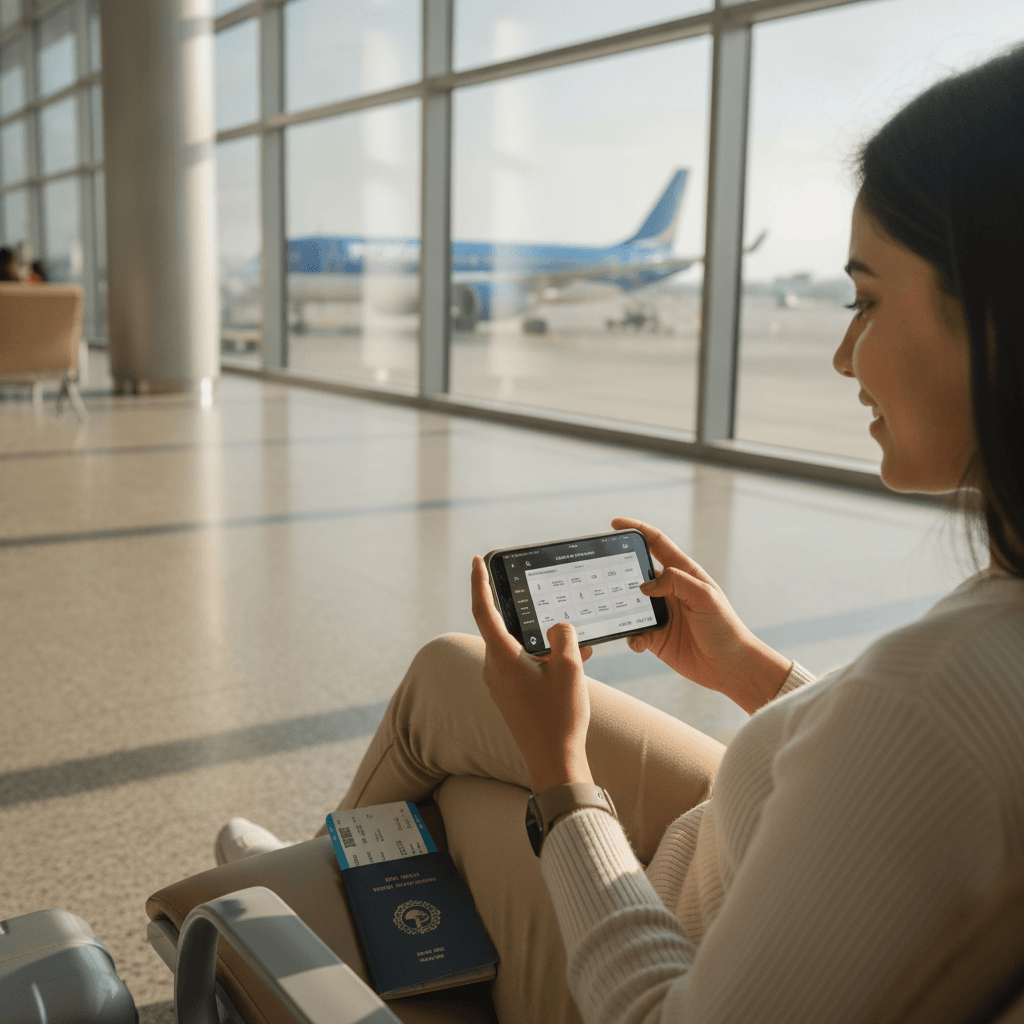 How to use mobile apps to book flight tickets quickly