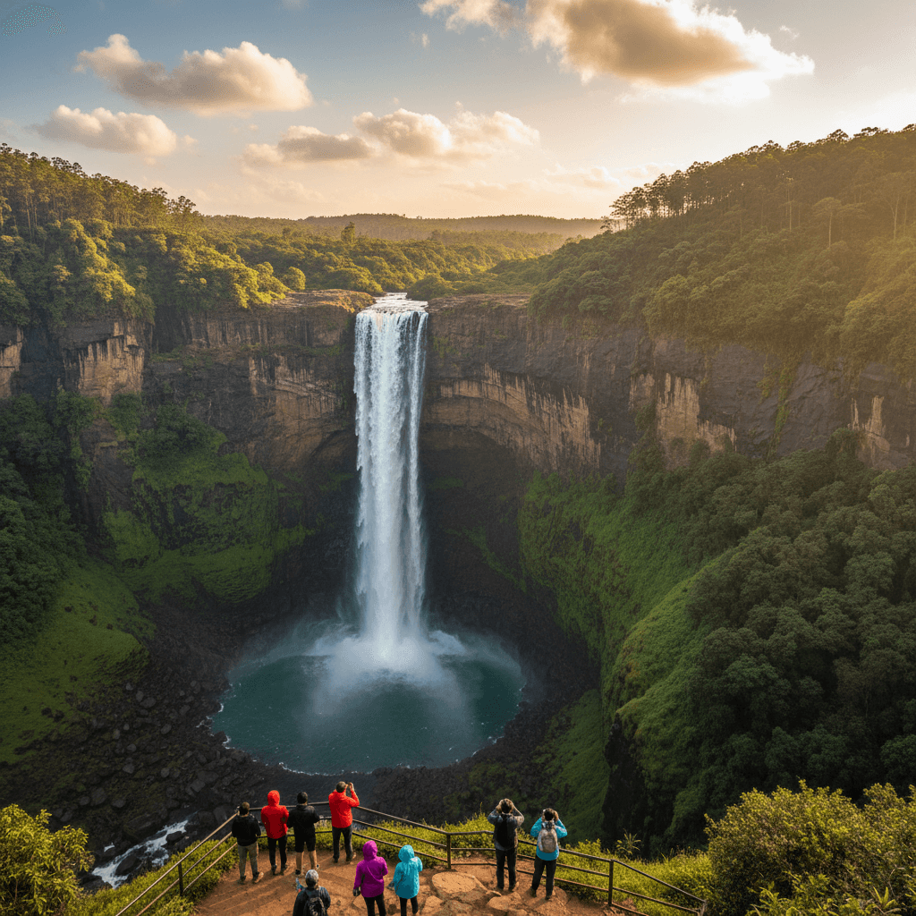 Nohkalikai Waterfalls