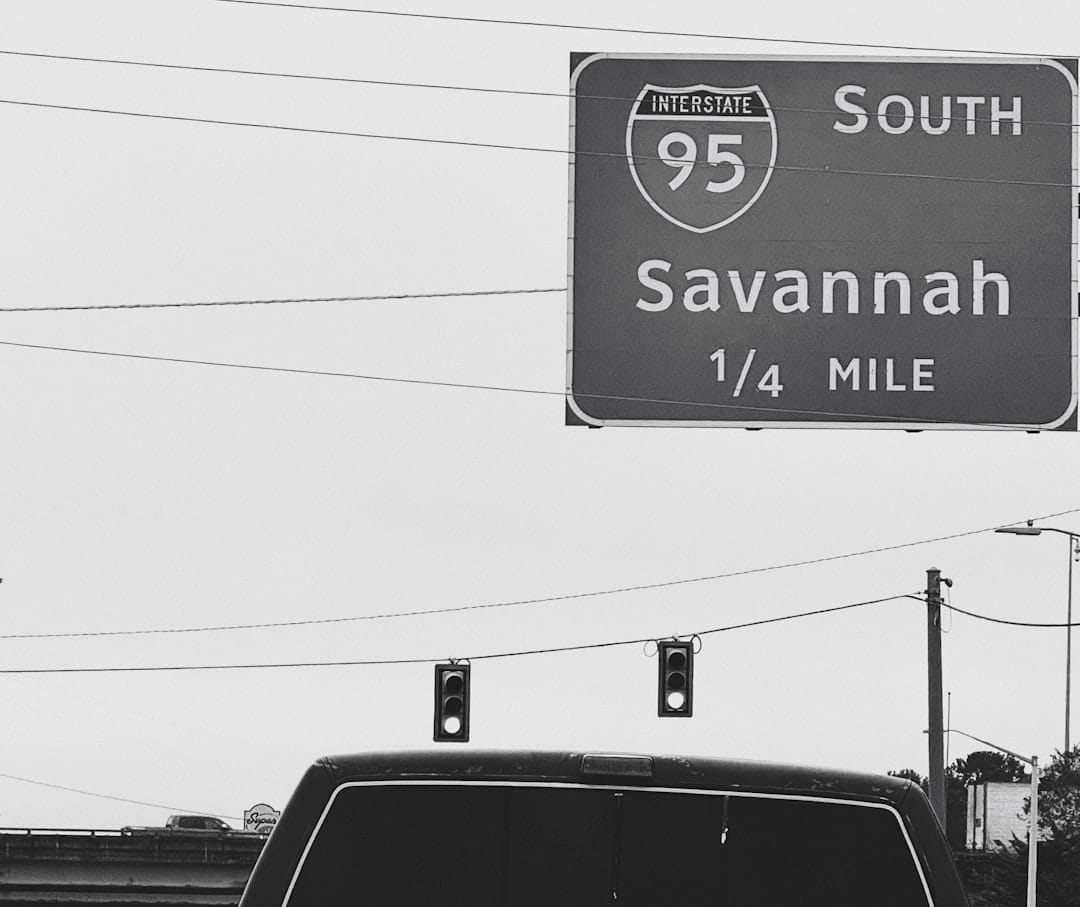 I-95 south sign pointing towards savannah