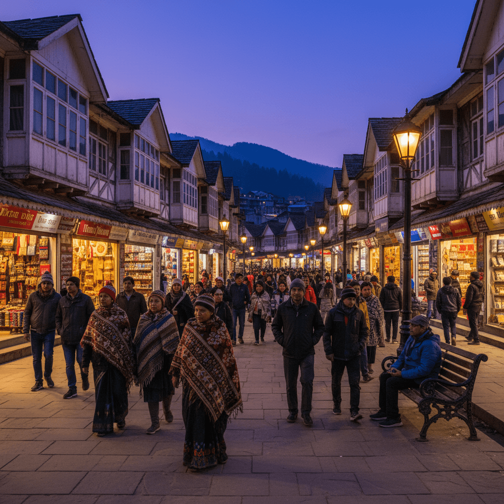 Shopping at Mall Road