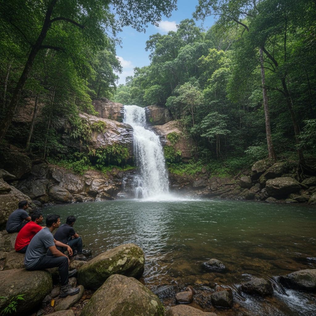 Tambdi Surla Waterfalls